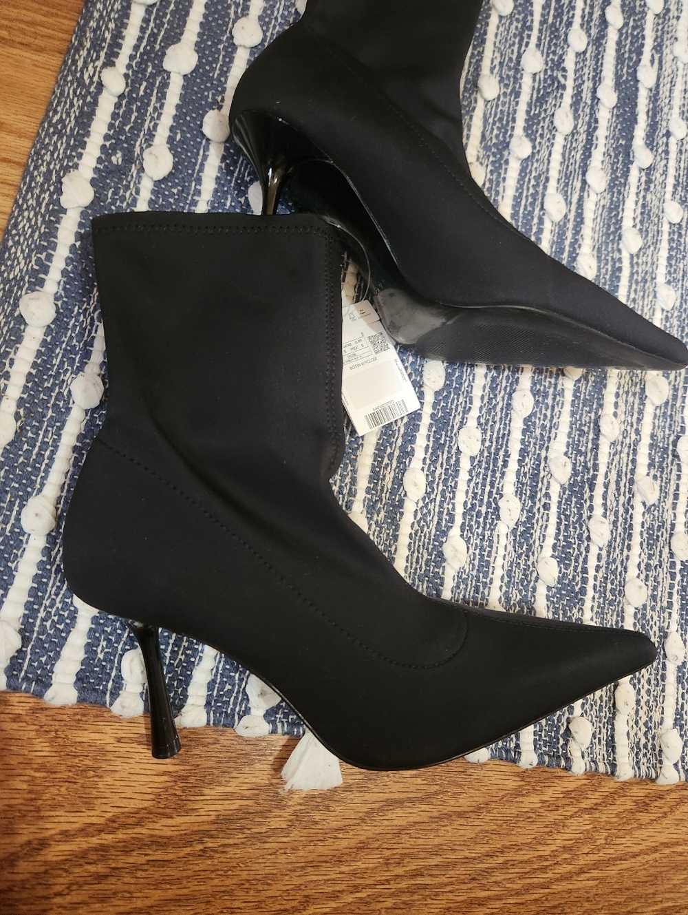 Mango Pointed Toe Sock Heel Boots NWT - Picture 7 of 14